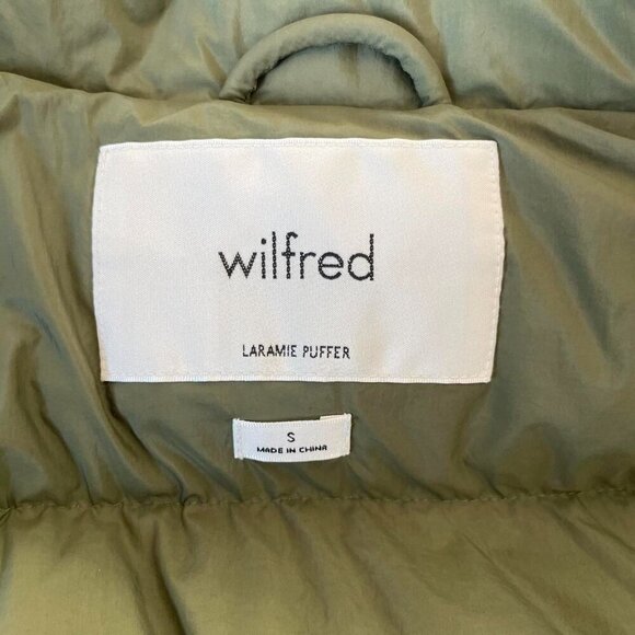 Wilfred Laramie Puffer Vest In Olive Green | Women’s Size Small - Picture 5 of 8